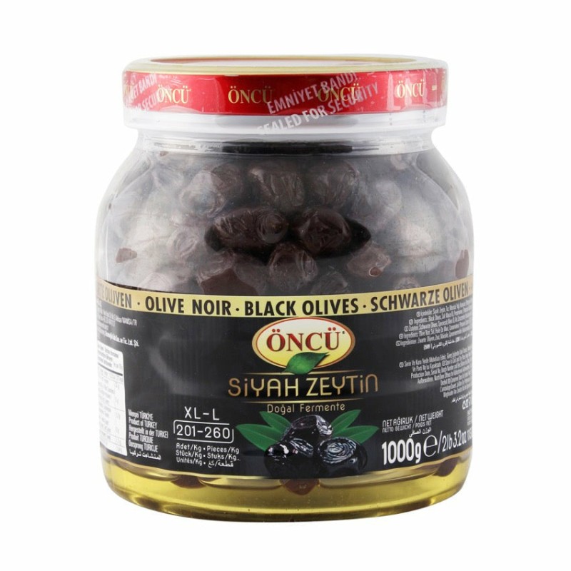 Oncu Black Olives (Xl-L) 1Kg (Oncu Siyah Zeytin 1 Kg)