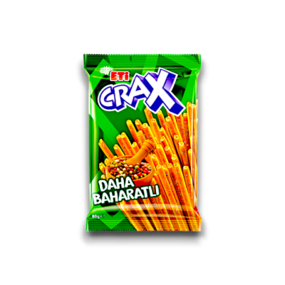 Eti Crax Spicy Stick Crackers 12x123gr