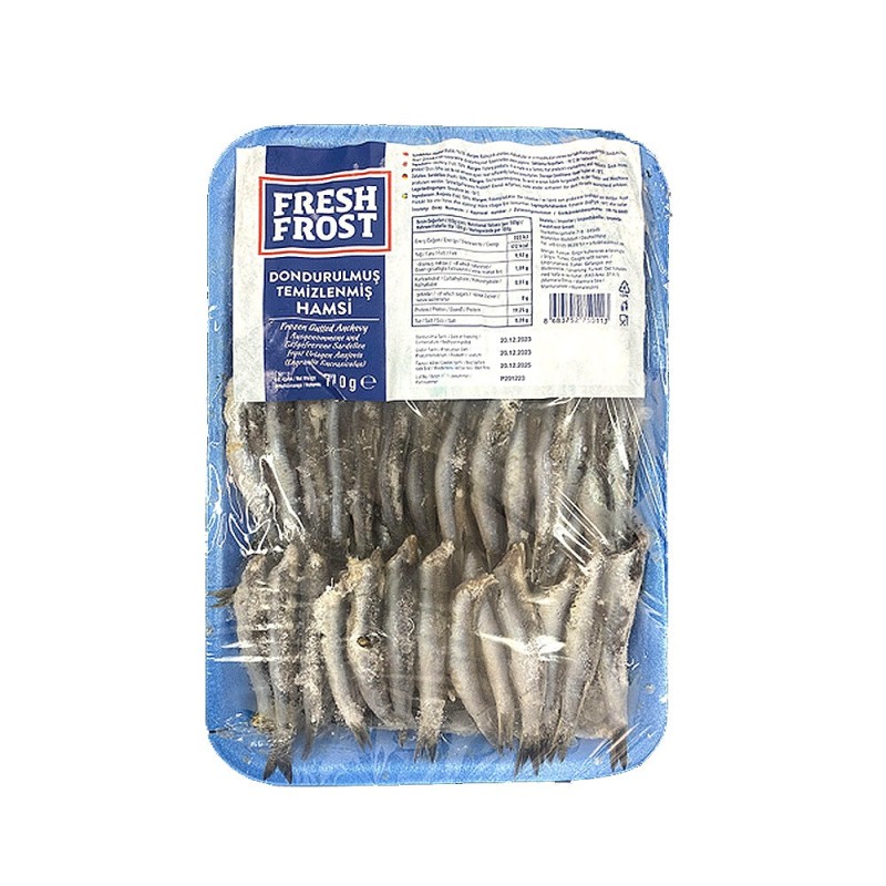 Freshfrost Donuk Anchovies In Tray (Hamsi Tabakta) 700G