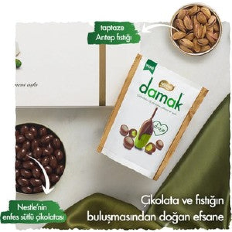 Nestle Damak Draje Chocolate Coated Pistachio Nuts (50G)