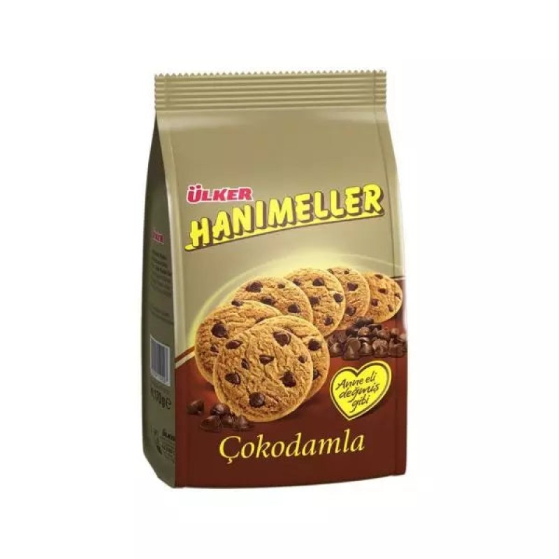 Ulker Hanimeller Cokodamla Cookie With Chocolate Chips (Cikolata Damlali Kurabiye) 150 Grams