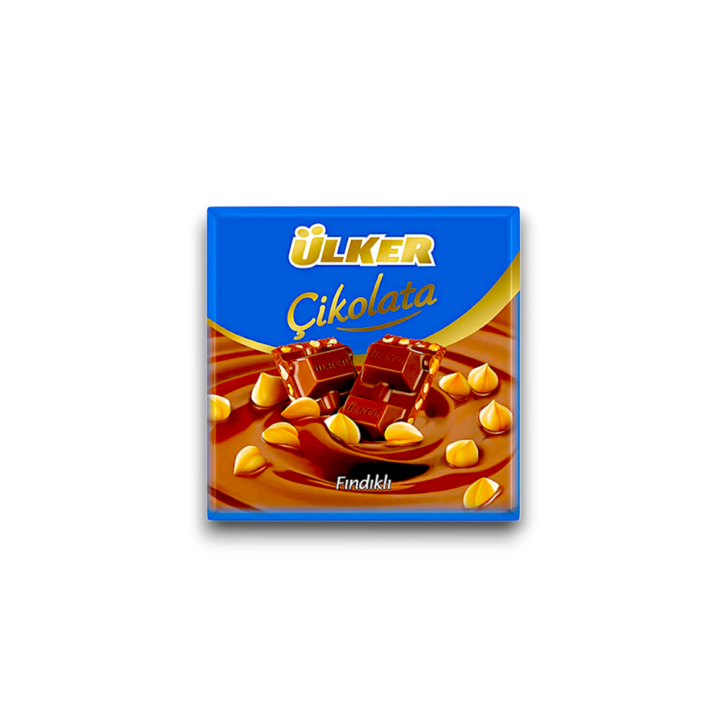 Ulker Kare Hazelnut Chocolate 60grx6