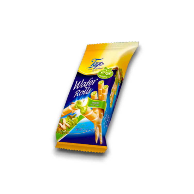 Tago Pistachio Wafer Rolls 150gr