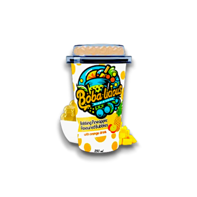 Boba-licious Pineapple&amp;orange 12x250ml