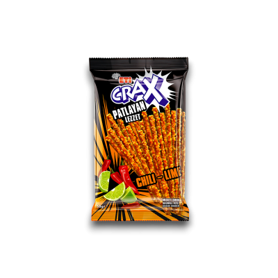 Eti Crax Crackers With Chilli And Lemon Flavor (Patlayan Lezzet Biber Ve Limonlu Cubuk Kraker) 50 Gr