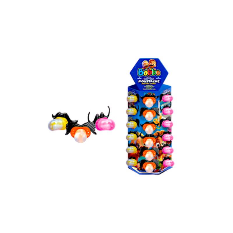 Bobo Mustache Pacifier Candy 60pcs