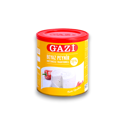 Gazi White Feta Cheese 55%(Tin) 500gr
