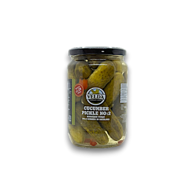 Delicious Velda Cucumber Pickles (Cornishon) No:2 - Perfectly Tangy and Crunchy! 720gr