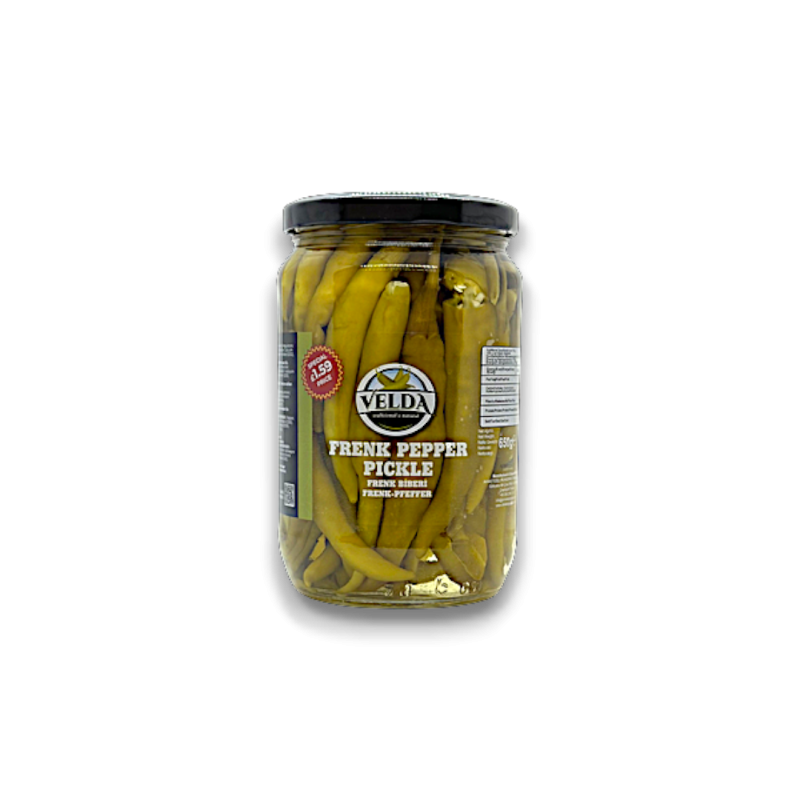 Delicious Velda Frenk Pepper Pickles: A Tangy and Spicy Delight 720gr