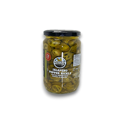 Spice Up Your Snacks with Velda Jalapeno Pickles - Tangy and Delicious! 720gr