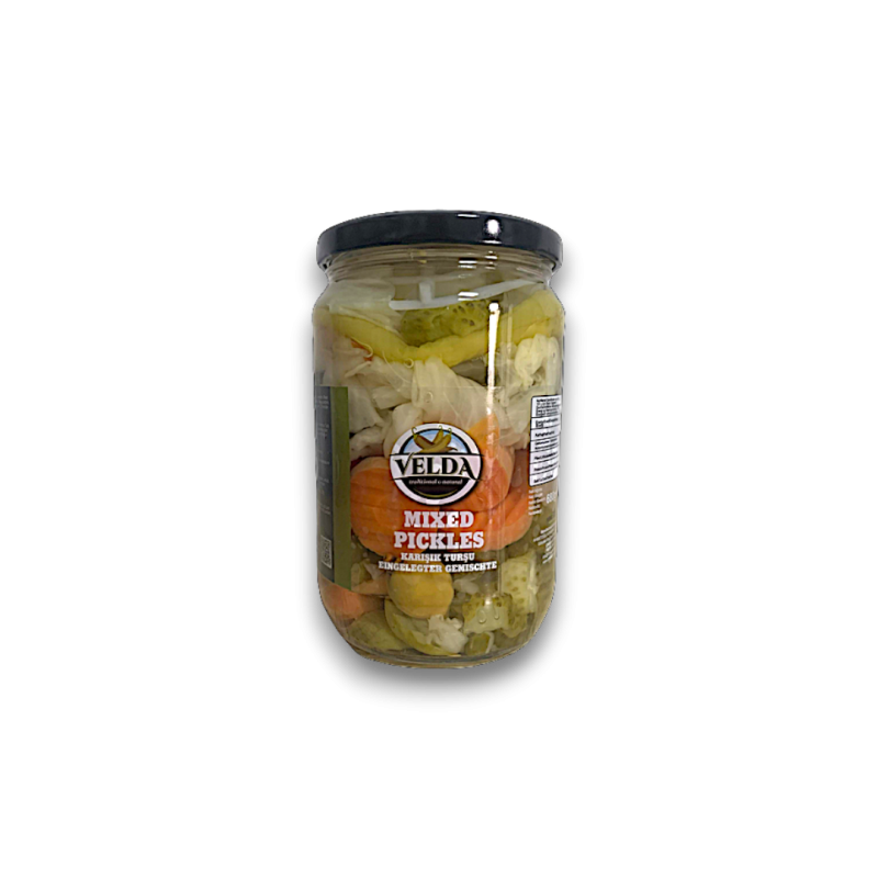 Delicious and Tangy Velda Mixed Pickles - Perfect for Every Meal 720gr