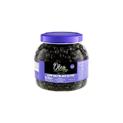 Olea Black Olives Low Salt Pet 291-320 800grx6
