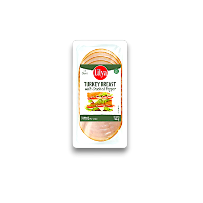 Lilya Sliced Turkey Breast With Cracked Pepper 135gr